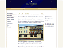 Tablet Screenshot of hotelgoldenerstern.com